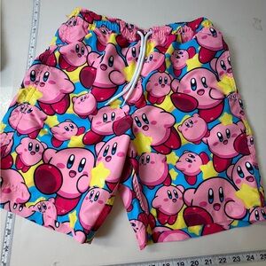 Vibrant Cartoon Print Men's Swim Trunks